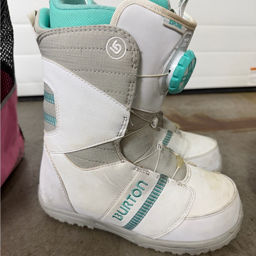 Burton Boa Zipline Snowboarding Boots Size 7Y